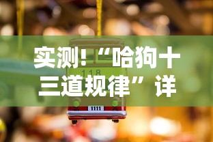 实测!“哈狗十三道规律”详细分享装挂