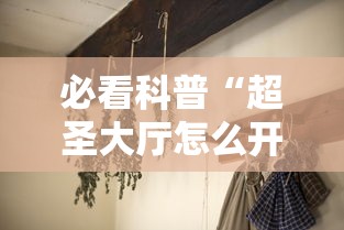 必看科普“超圣大厅怎么开挂”分享用挂教程